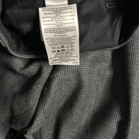 Brooks Brothers Classic Mens Wool Dress Office Pants Charcoal Grey‎ W36 L30 - Picture 5 of 7